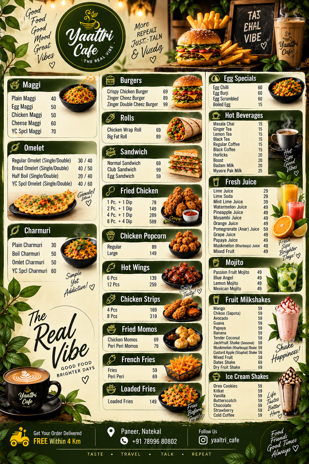 Yaaltri Café Visual Poster